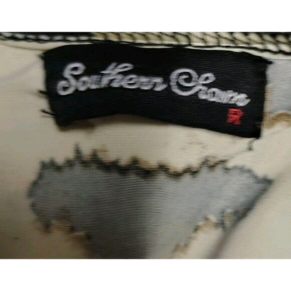 Southern Charm Floral Open Front Cardigan Vest Size L - Picture 5 of 5